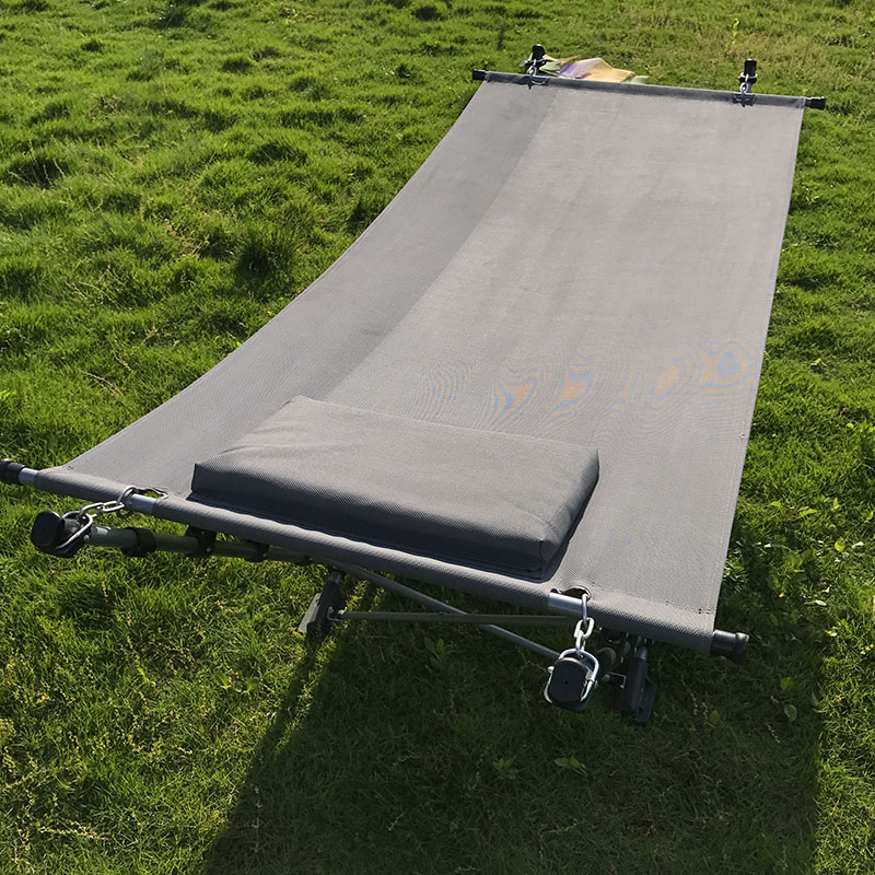 Kannettava taitettava riippumatto Lounge Camping Bed teräsrunko jalusta w/kantolaukku sininen